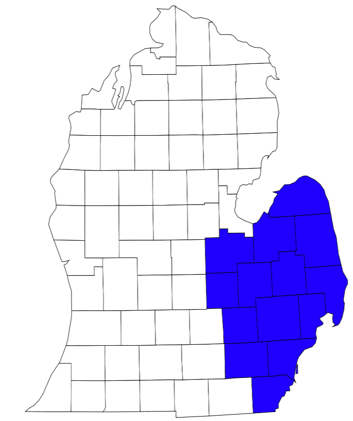 Territory map showing AR Repairs coverage